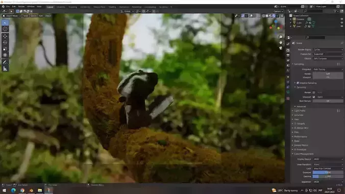 Animal in the forest