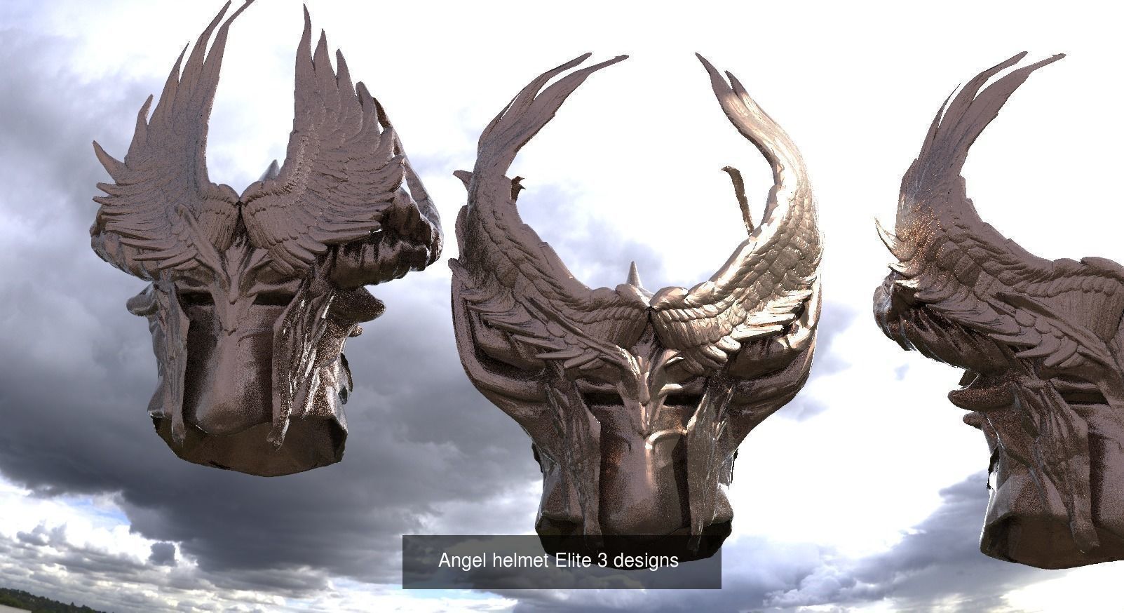 Angel Flight sculptures 1 3D Model Collection_12