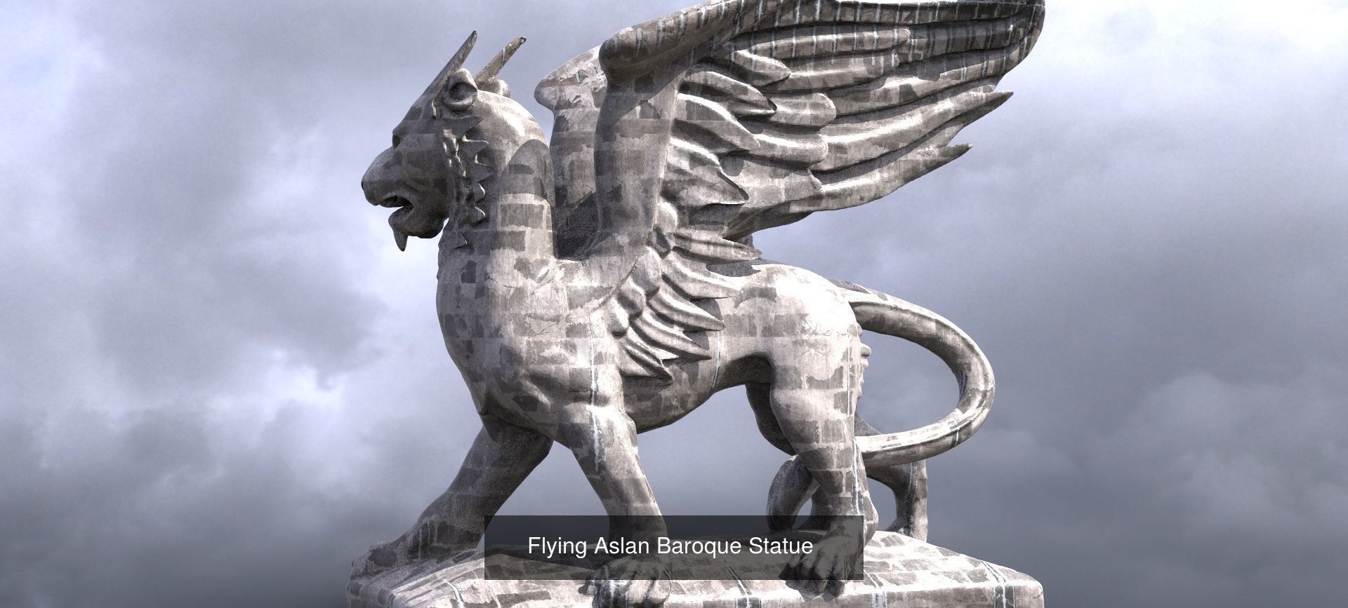 Angel Flight sculptures 1 3D Model Collection_4