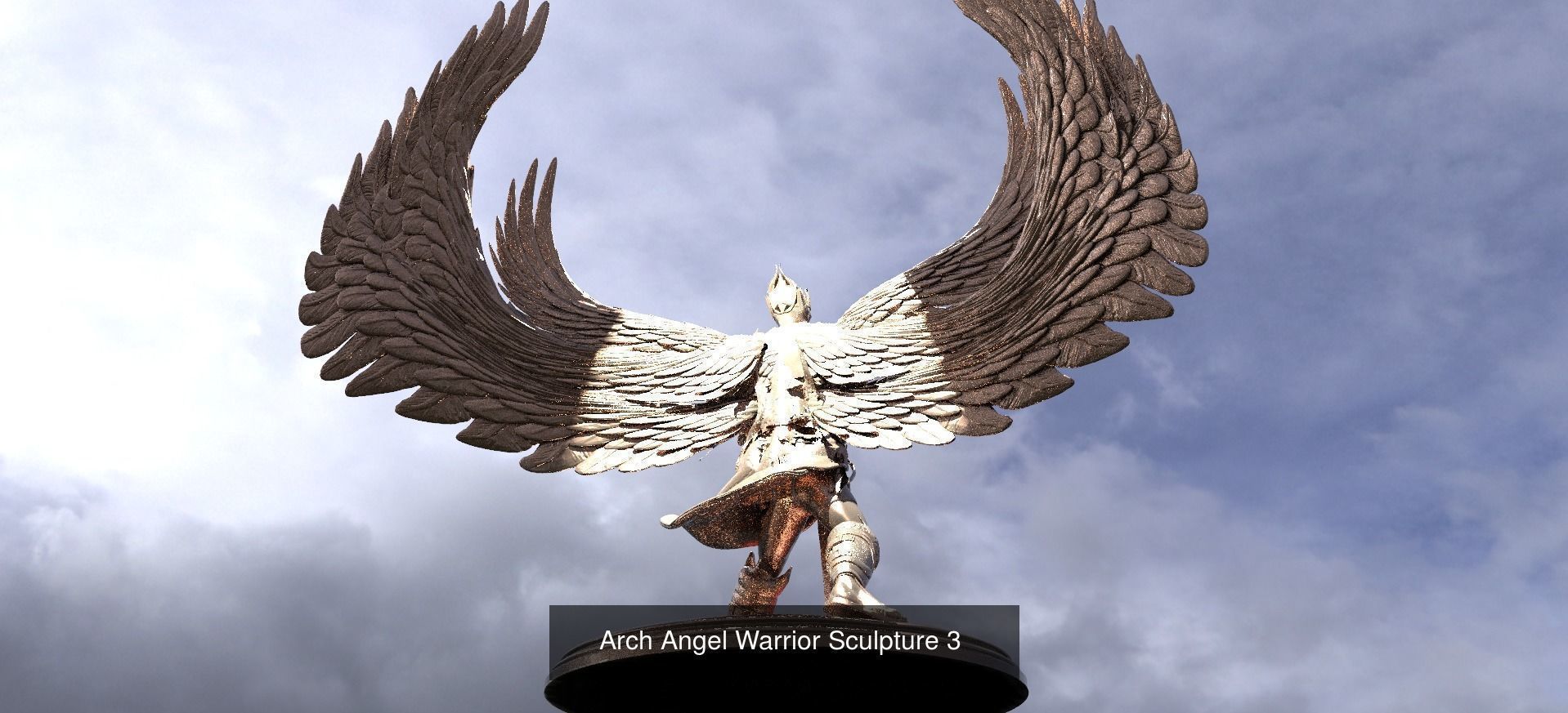 Angel Flight sculptures 1 3D Model Collection_5