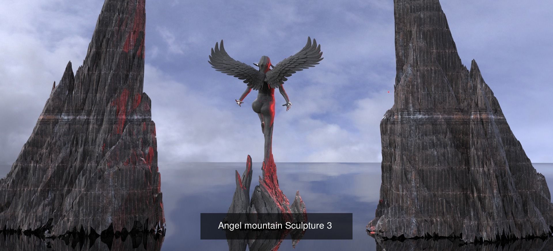 Angel Flight sculptures 1 3D Model Collection_6