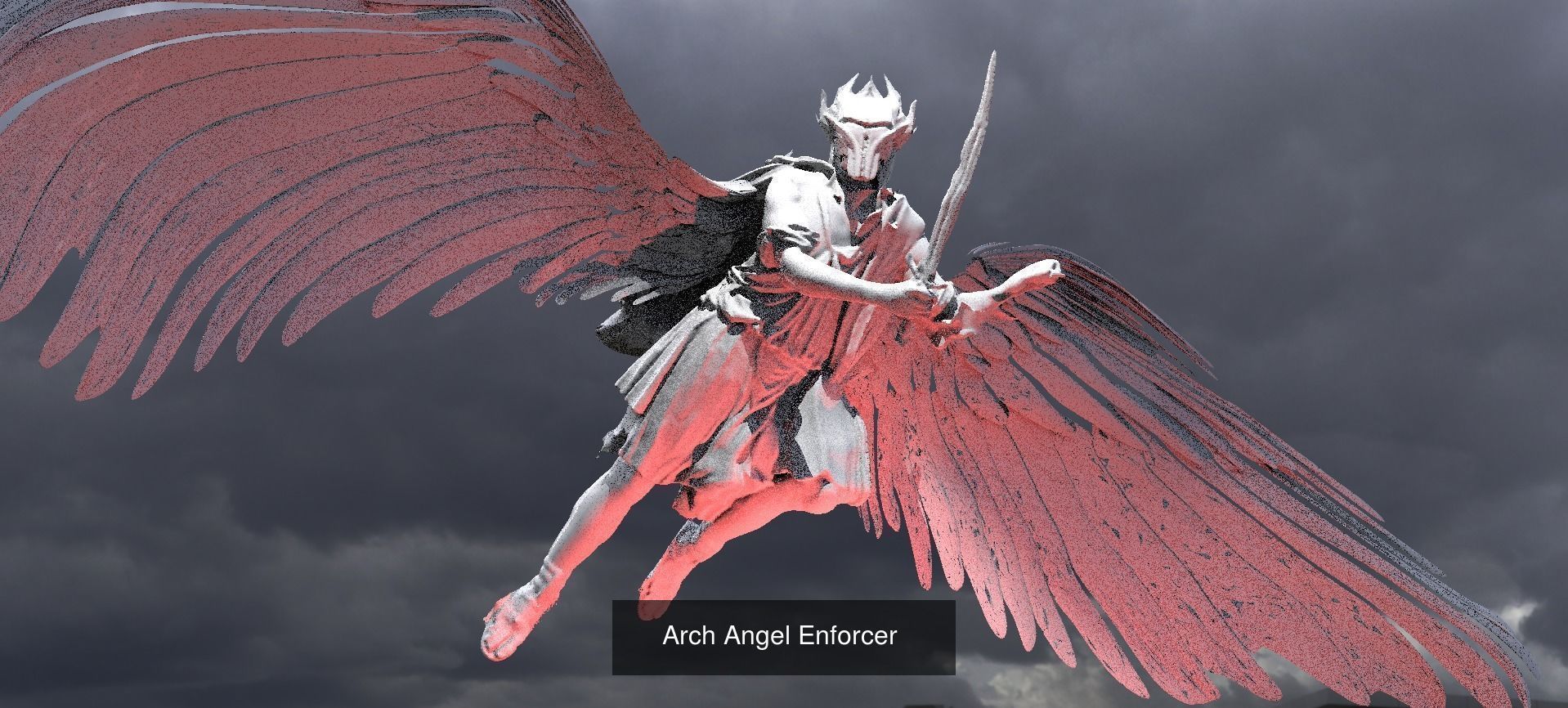 Angel Flight sculptures 1 3D Model Collection_2