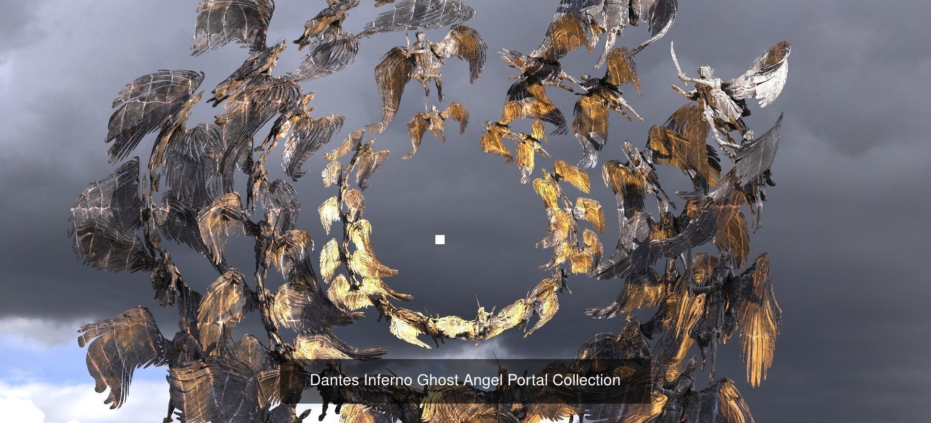 Angel Flight sculptures 1 3D Model Collection_13