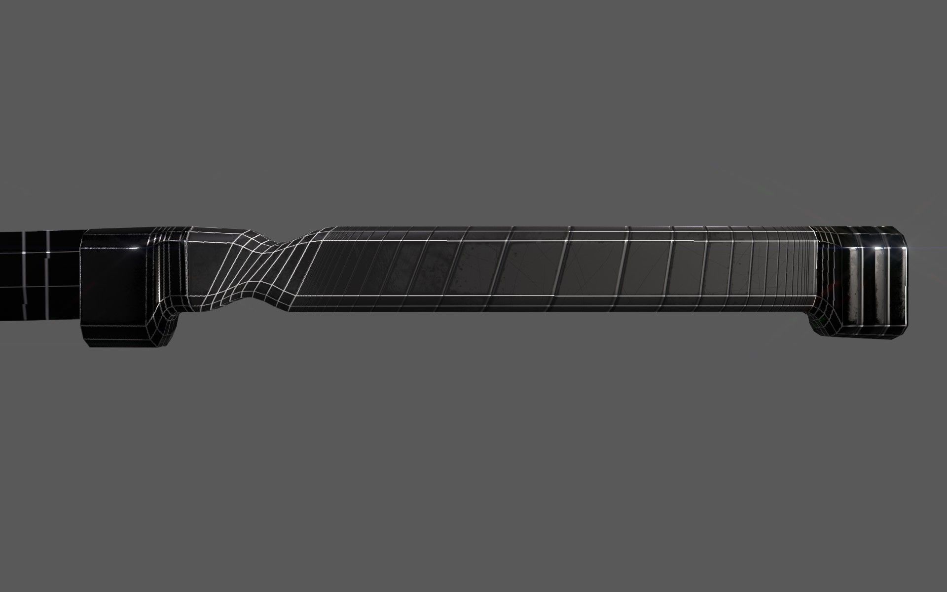 Sci-Fi Glowing Hot Katana Low-poly 3D model_17