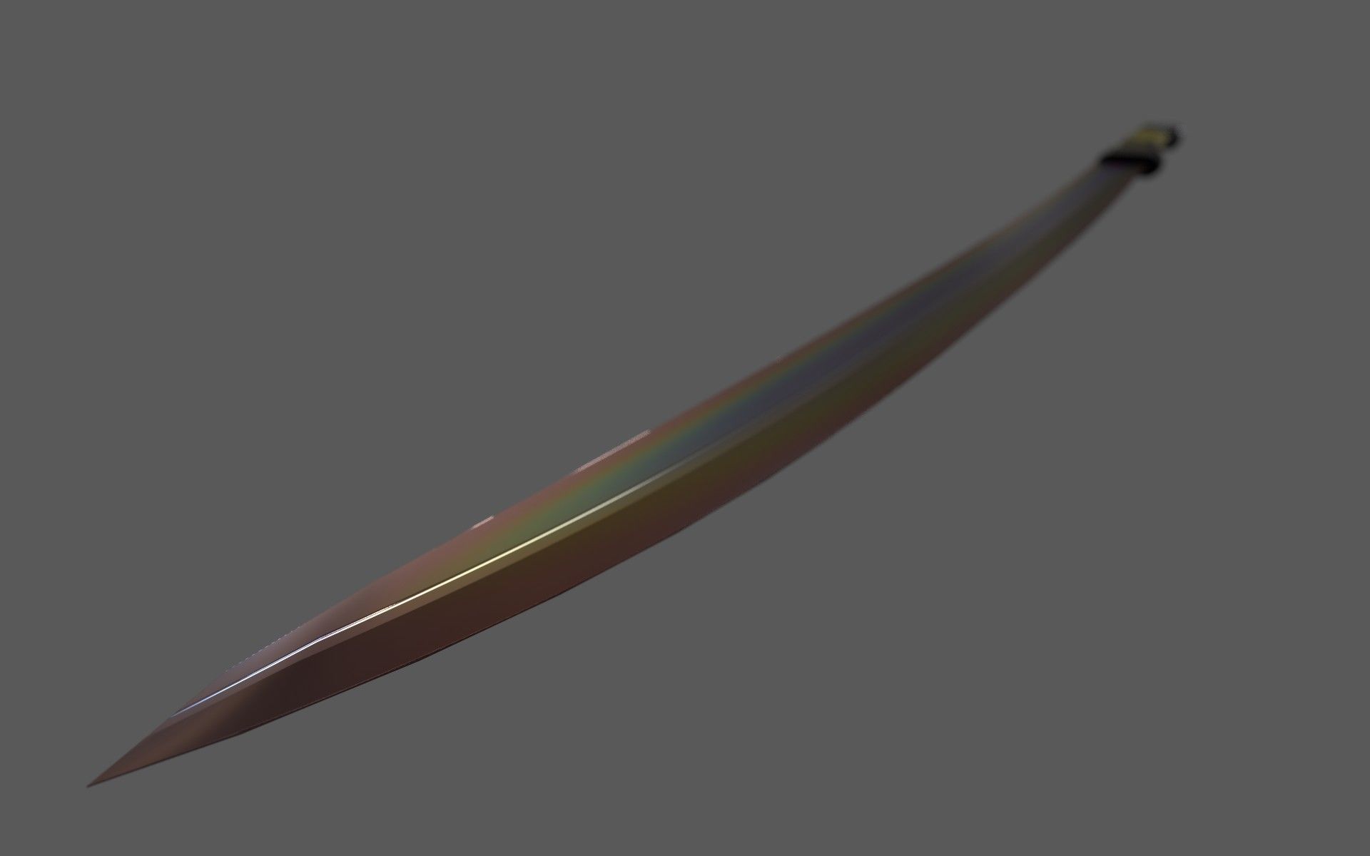 Sci-Fi Glowing Hot Katana Low-poly 3D model_14