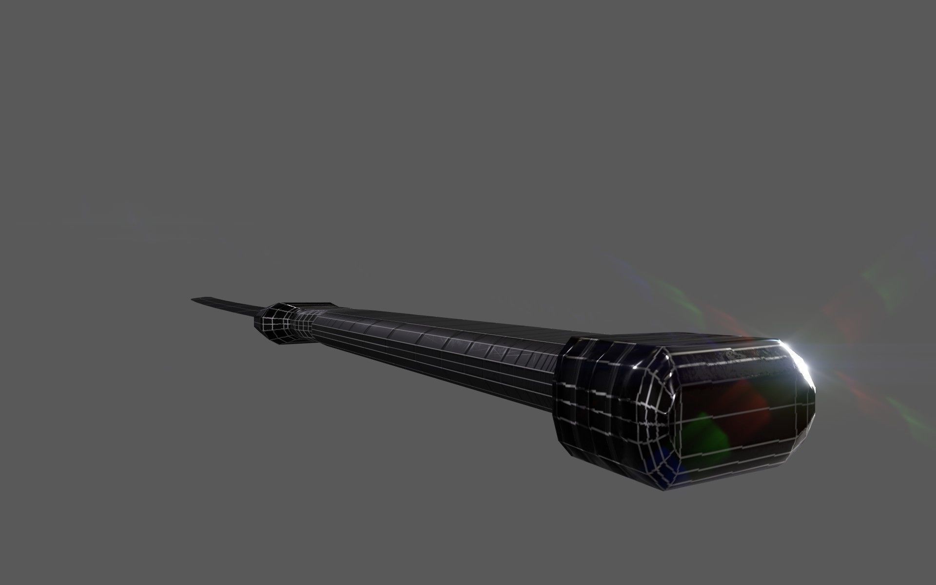 Sci-Fi Glowing Hot Katana Low-poly 3D model_19