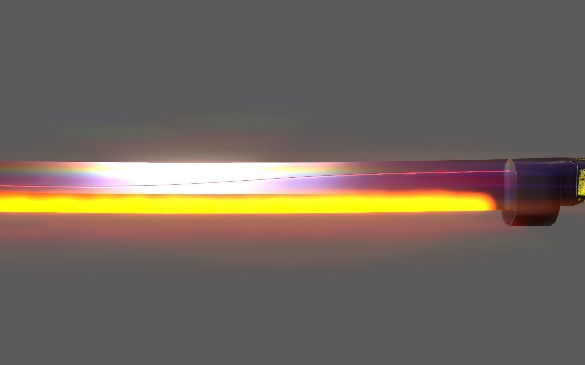 Sci-Fi Glowing Hot Katana Low-poly 3D model_5