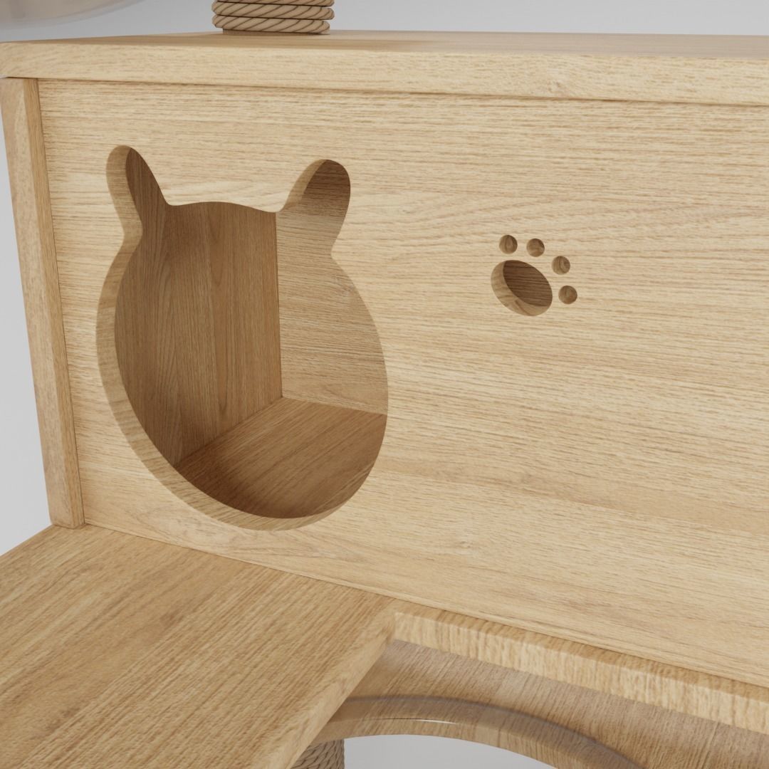 Cat Condo 3D model_5