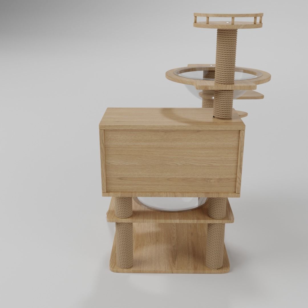 Cat Condo 3D model_2