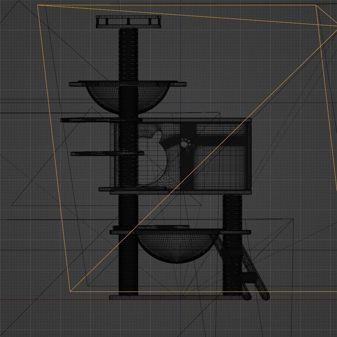 Cat Condo 3D model_13
