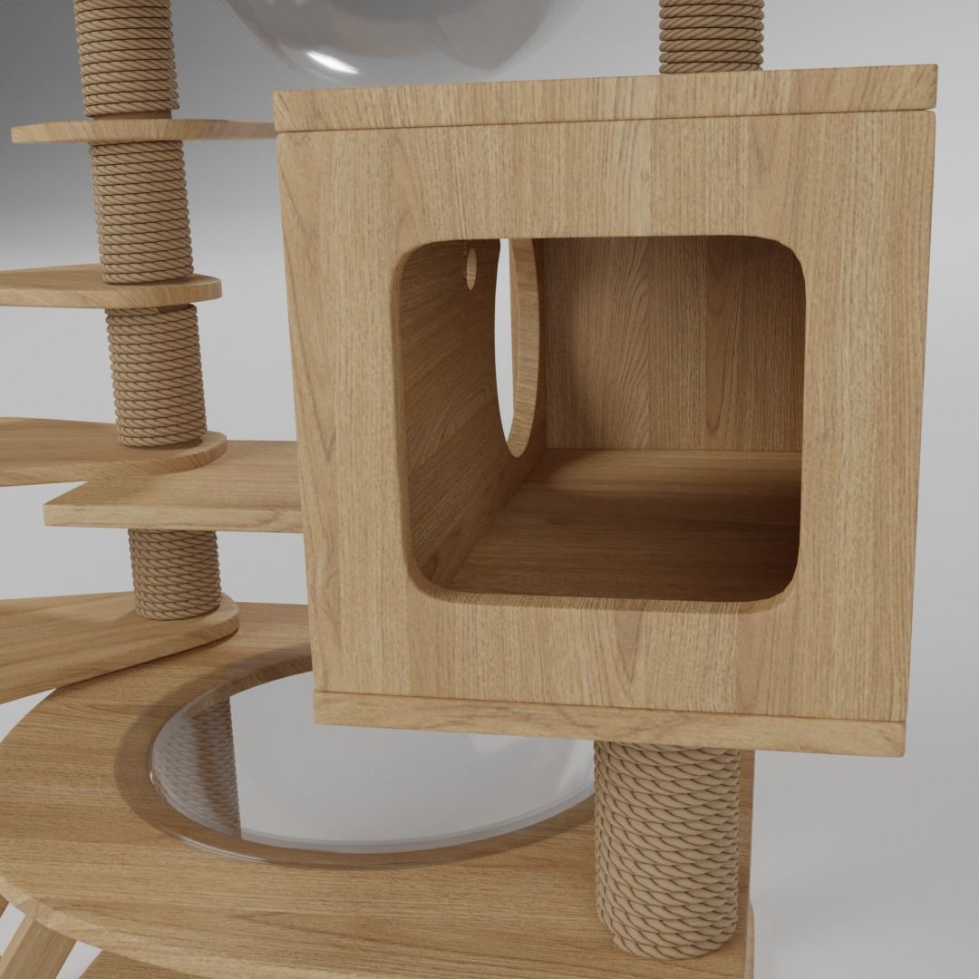 Cat Condo 3D model_4
