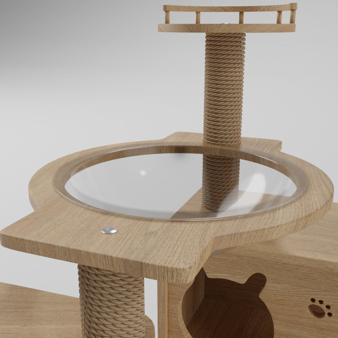 Cat Condo 3D model_8