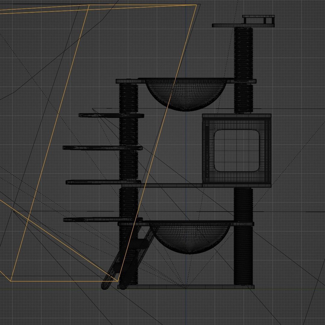 Cat Condo 3D model_12