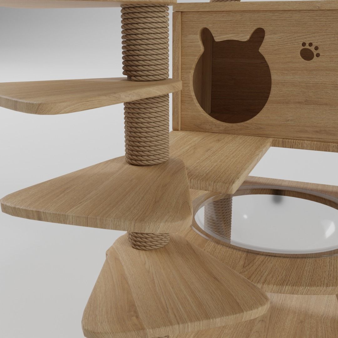 Cat Condo 3D model_9