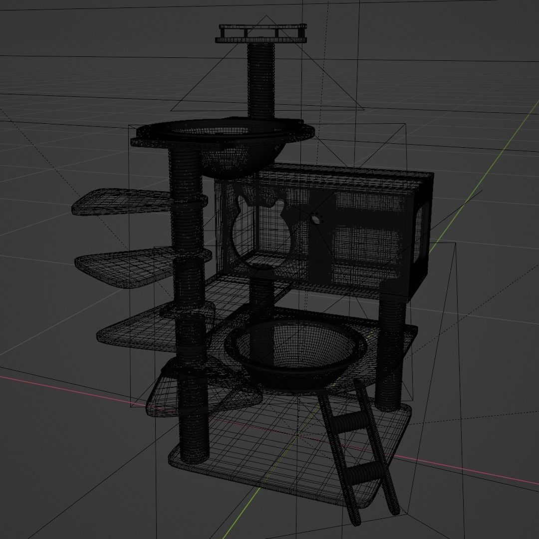 Cat Condo 3D model_11