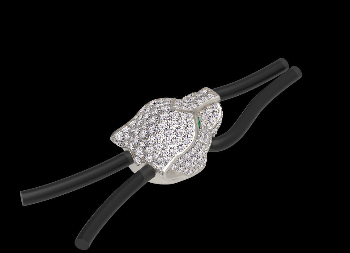 pendant panther 3D print model_25