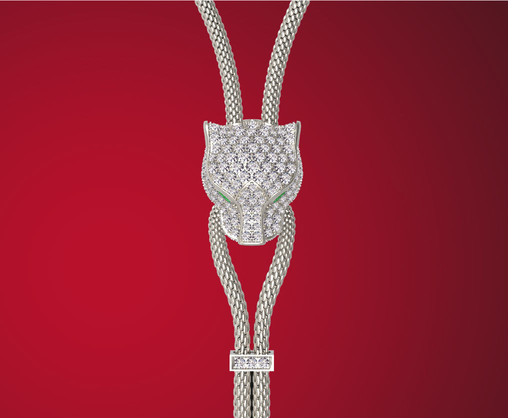 pendant panther 3D print model_20