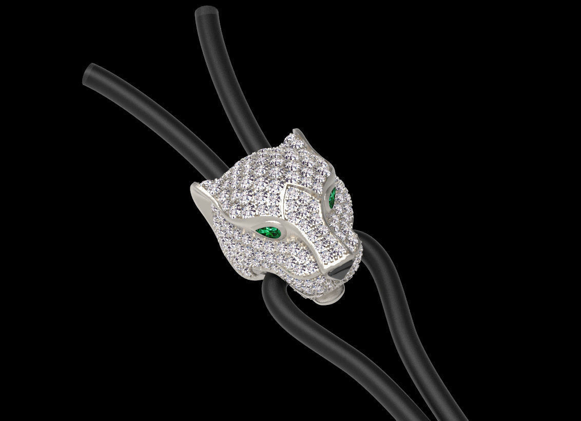 pendant panther 3D print model_3