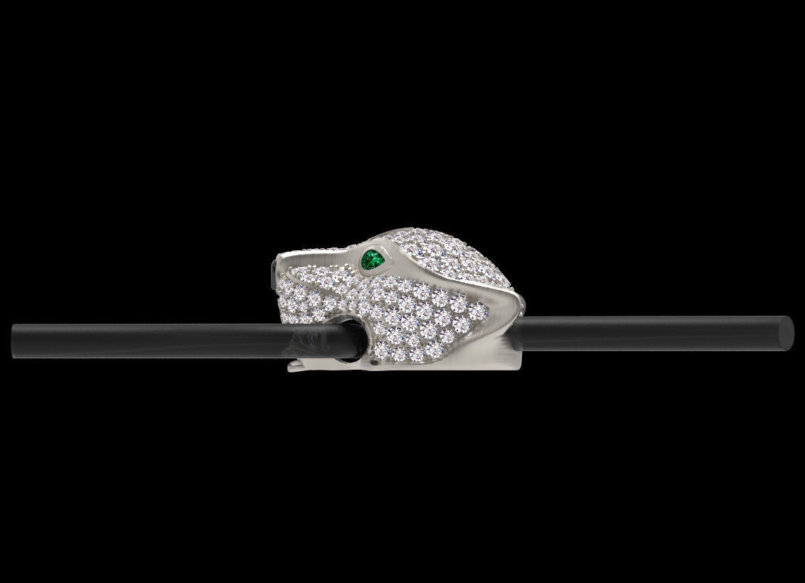 pendant panther 3D print model_35