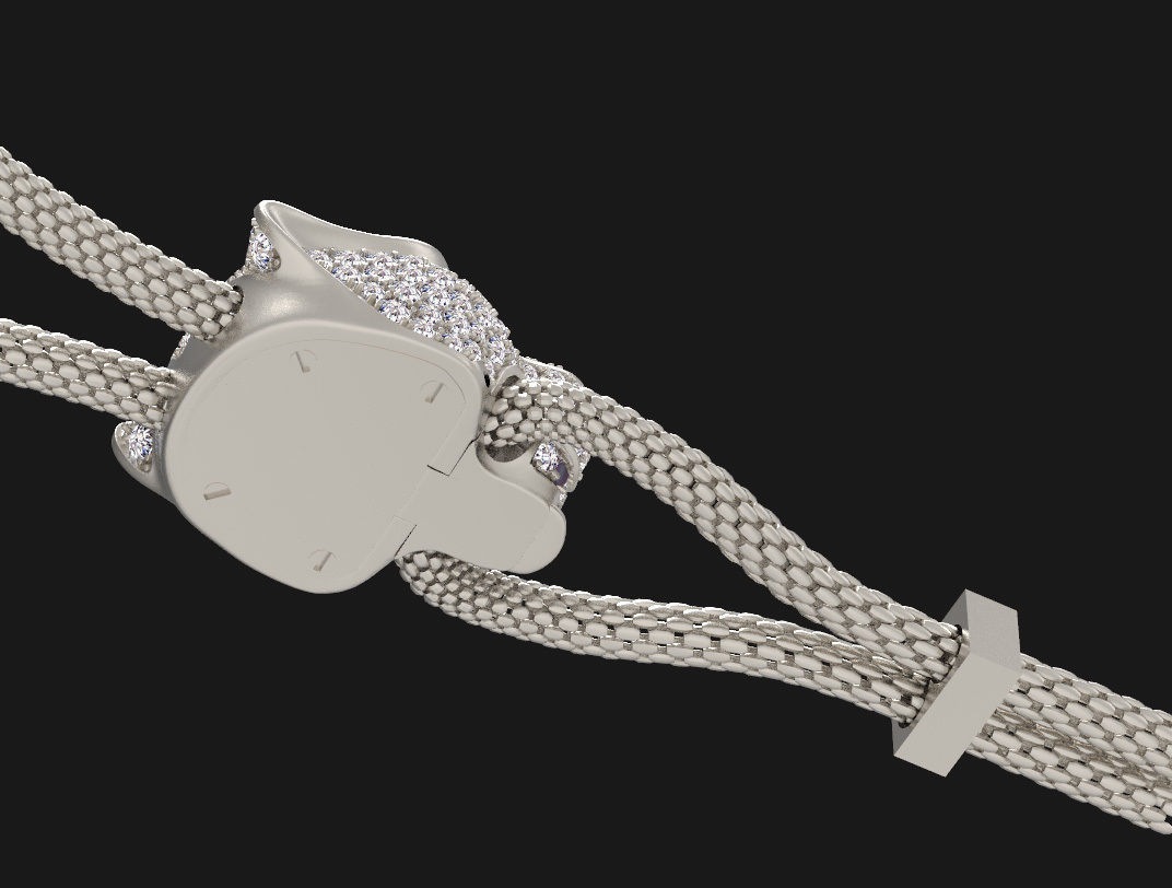 pendant panther 3D print model_12