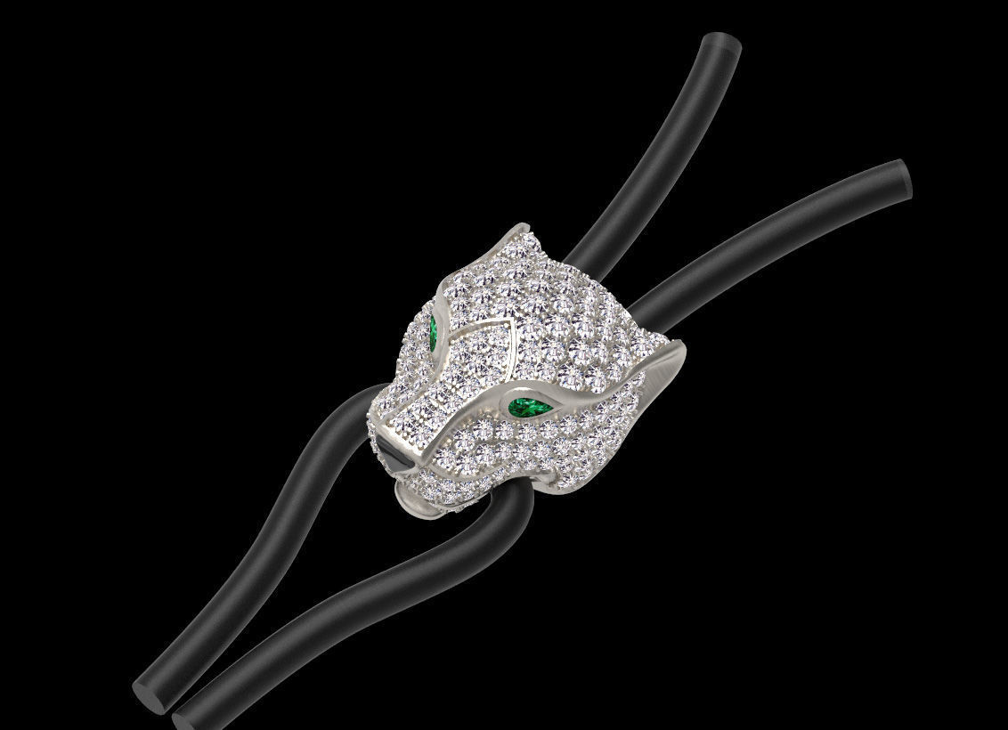 pendant panther 3D print model_19