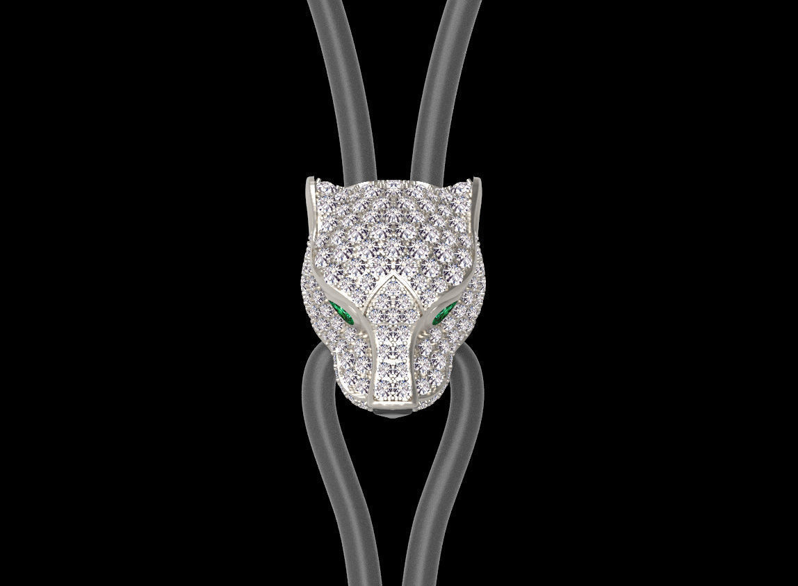 pendant panther 3D print model_17