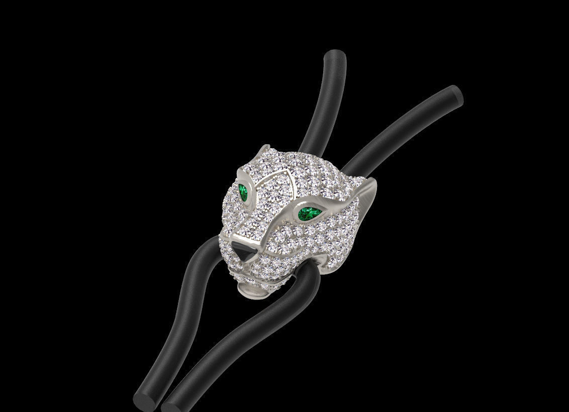 pendant panther 3D print model_18