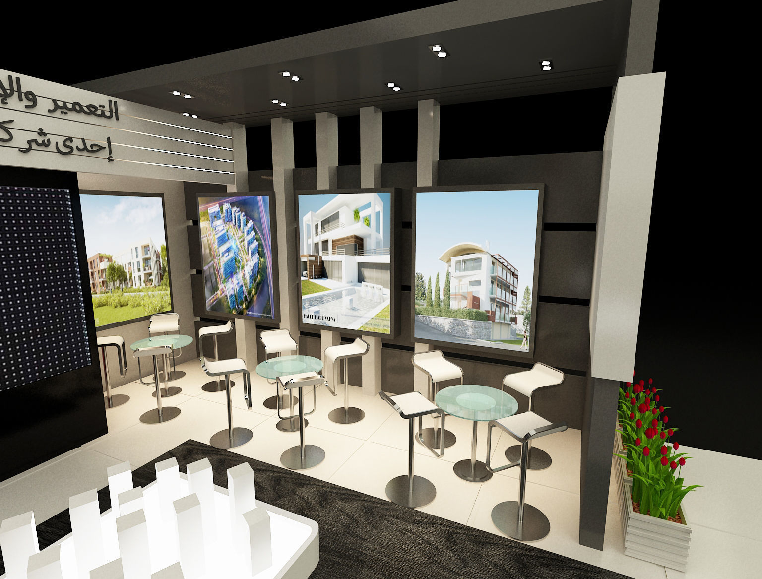 Booth Exhibition Stand a357a 3D model_6