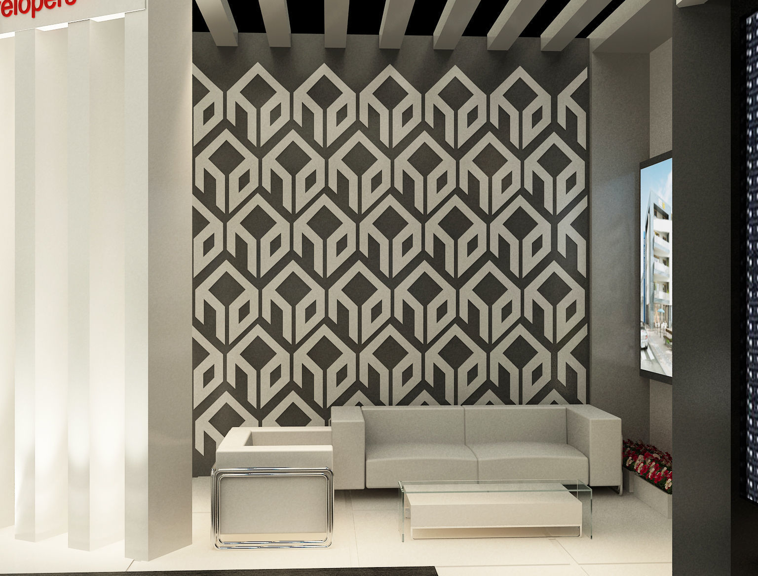 Booth Exhibition Stand a357a 3D model_4