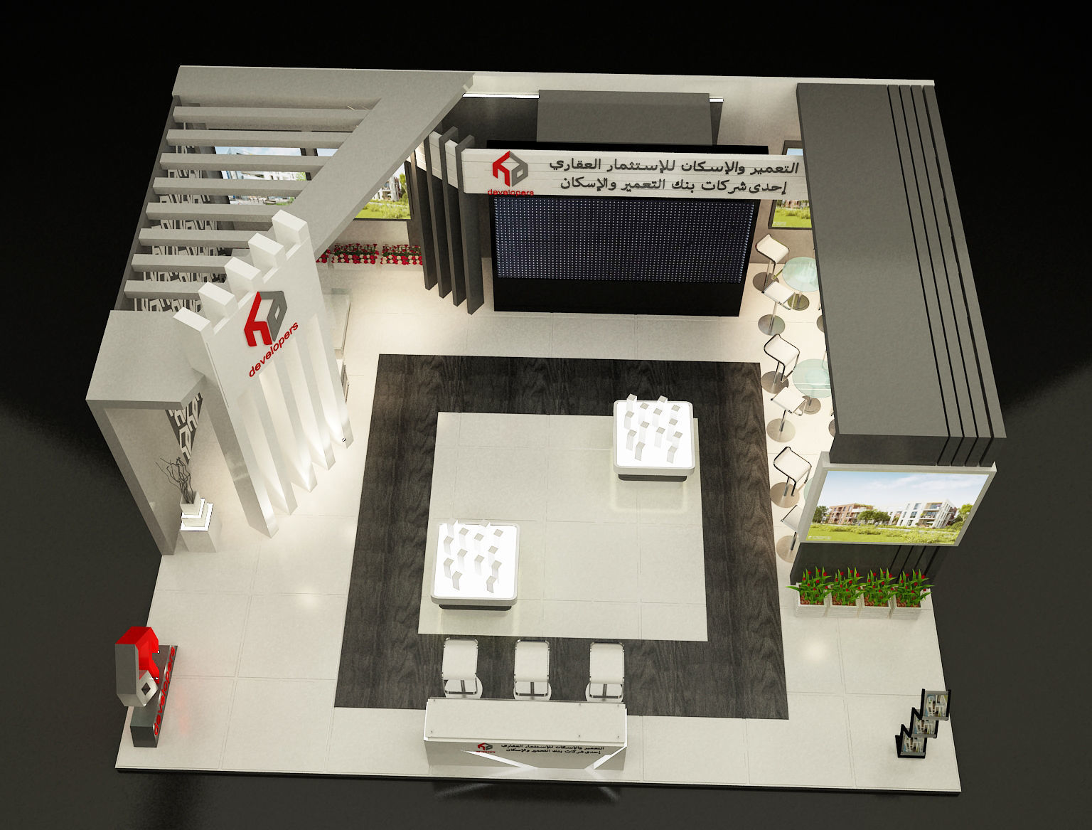 Booth Exhibition Stand a357a 3D model_16