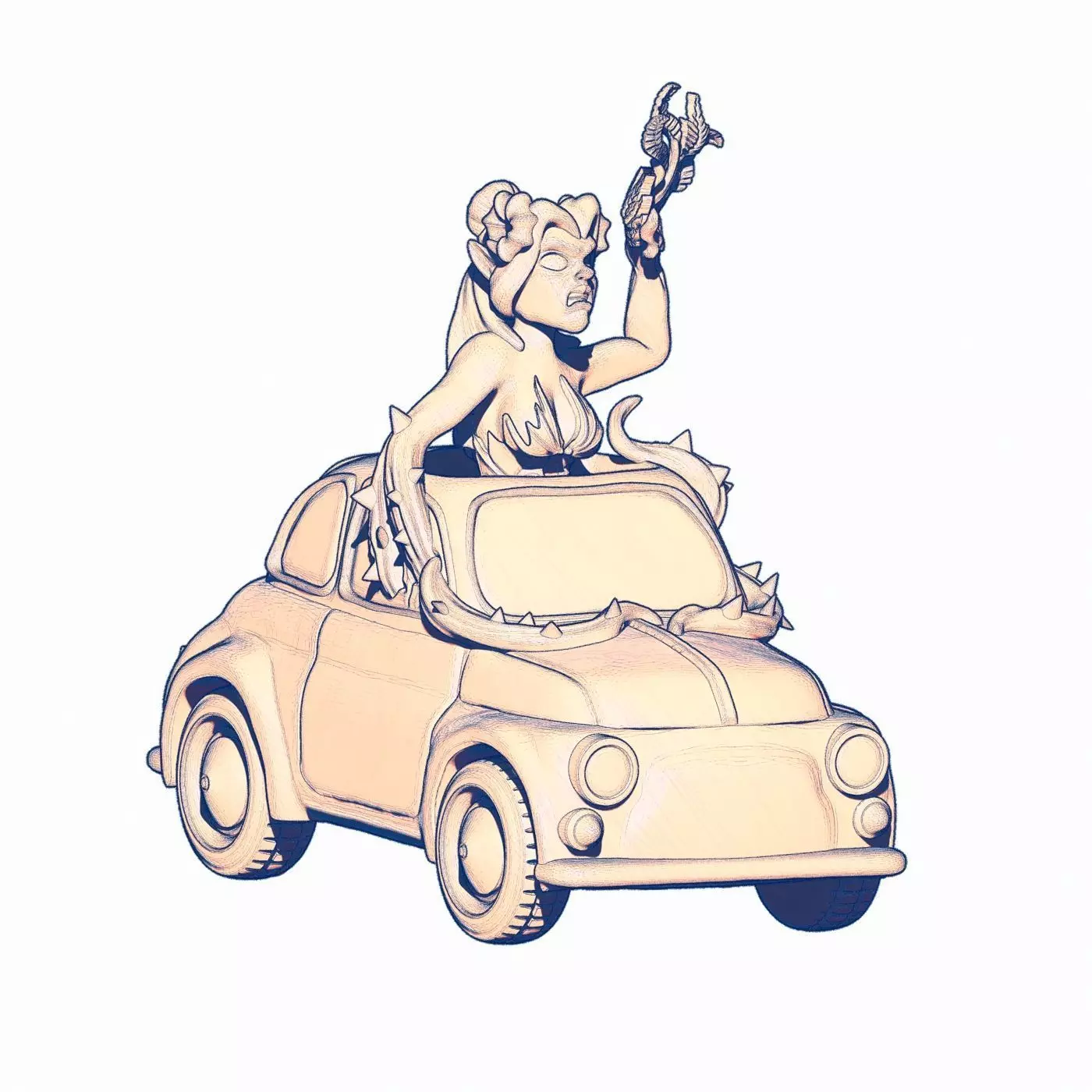 Plum TUSSLE FOR VICTORY 3D print model_0