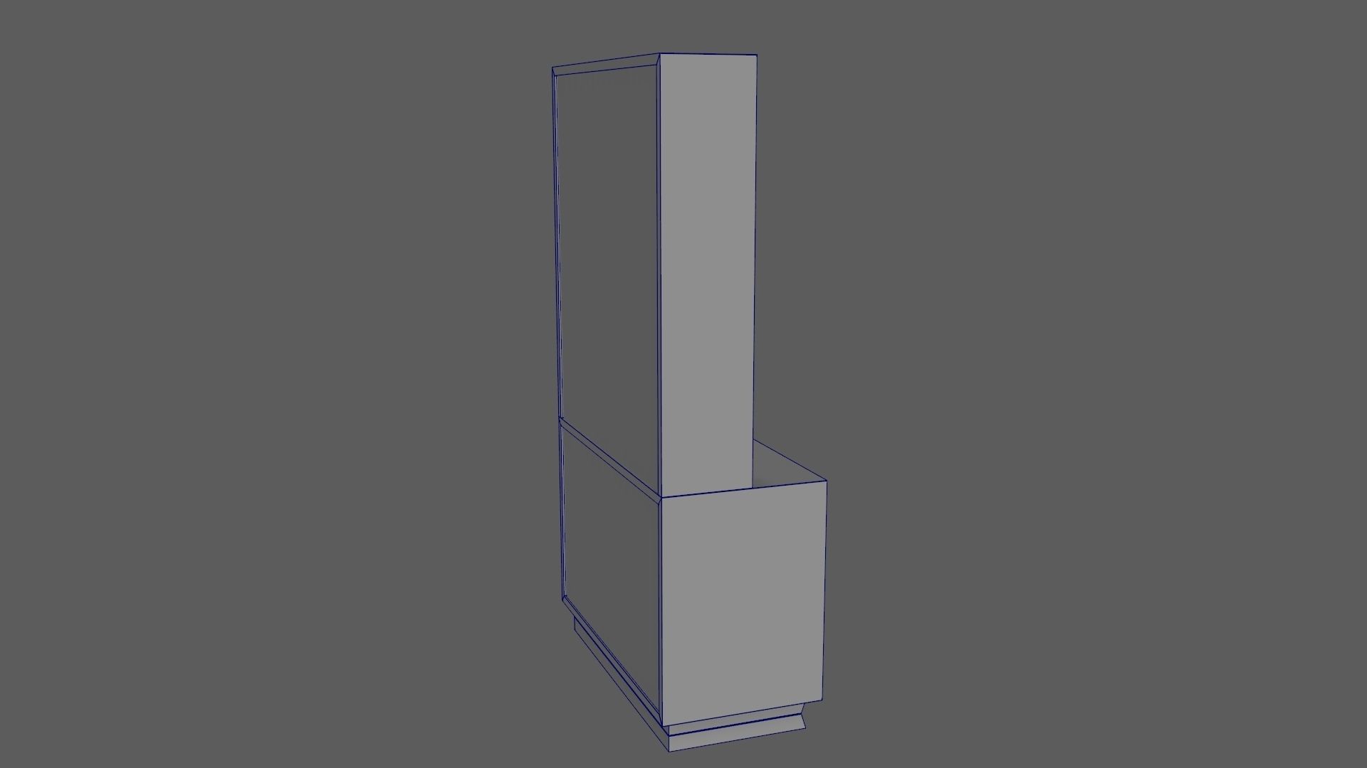 Children Bedroom Wall Cabinet Pink 3D model_12