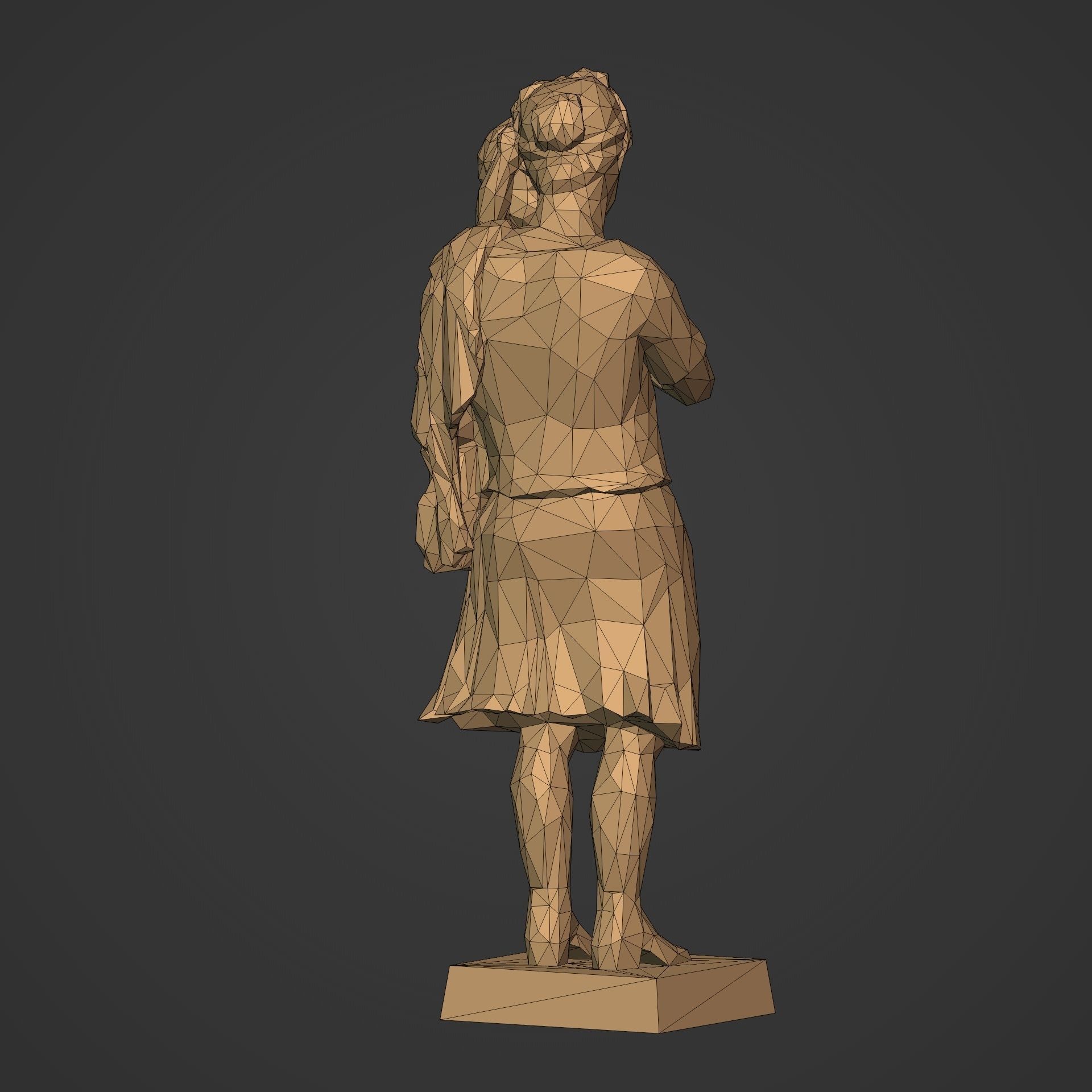Woman And Child Statue 3D print model_8