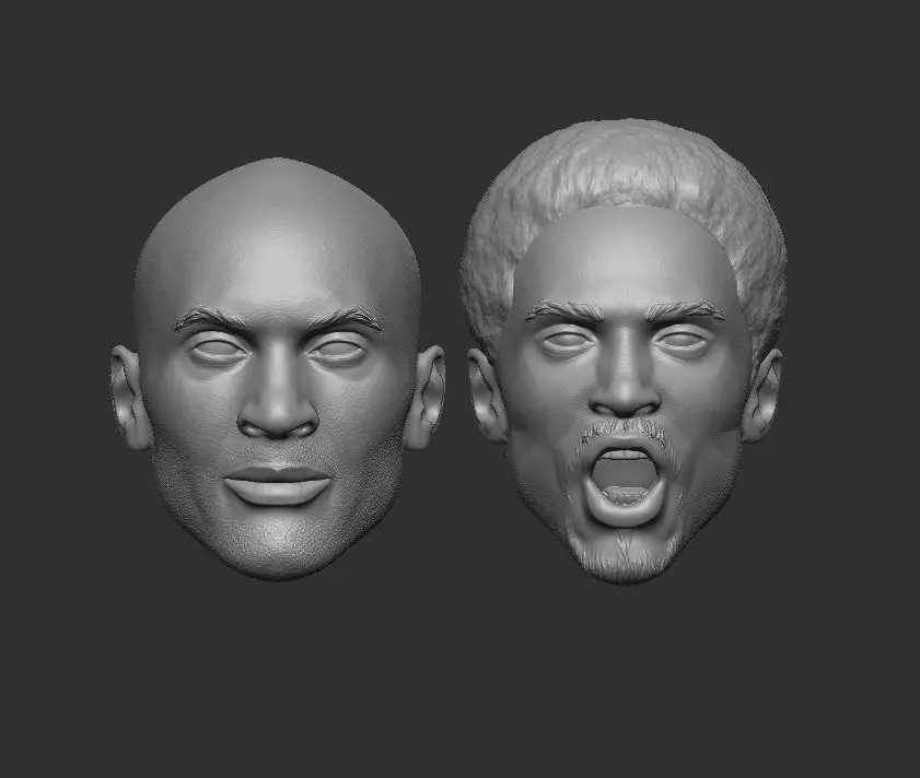 Kobe Bryant - Headsculpt for Action Figures 3D print model_0