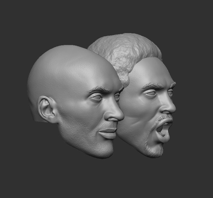 Kobe Bryant - Headsculpt for Action Figures 3D print model_1