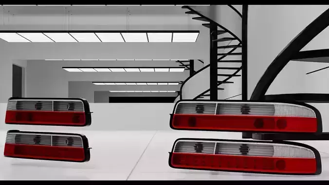 PS13 D-MAX  Taillights  Low-poly 3D model