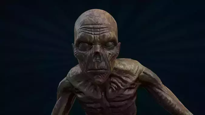 ZOMB-004 Zombie Running Animation 3D model