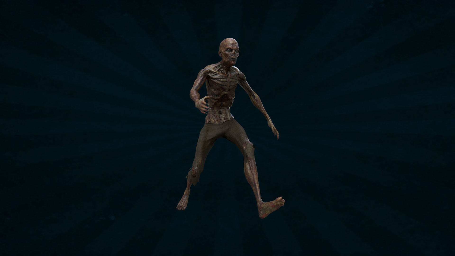 ZOMB-004 Zombie Running Animation 3D model_2