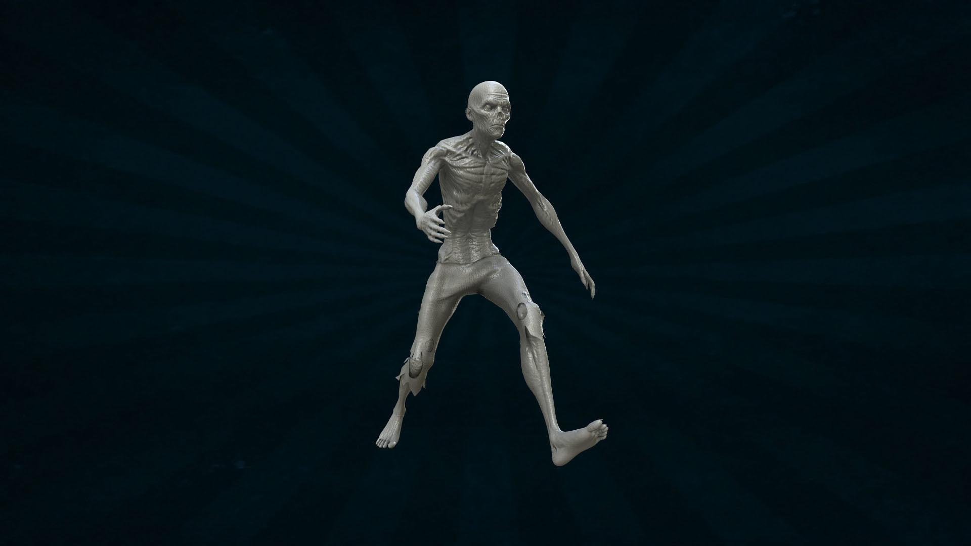 ZOMB-004 Zombie Running Animation 3D model_3