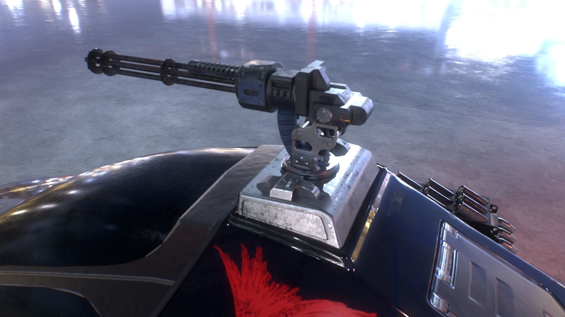 Sci Fi vehicle Low-poly 3D model_9