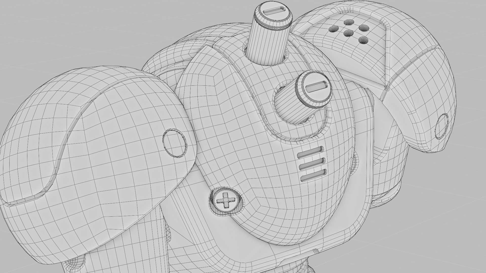 TOY BOT CYCLON RIGGED 3D model_40