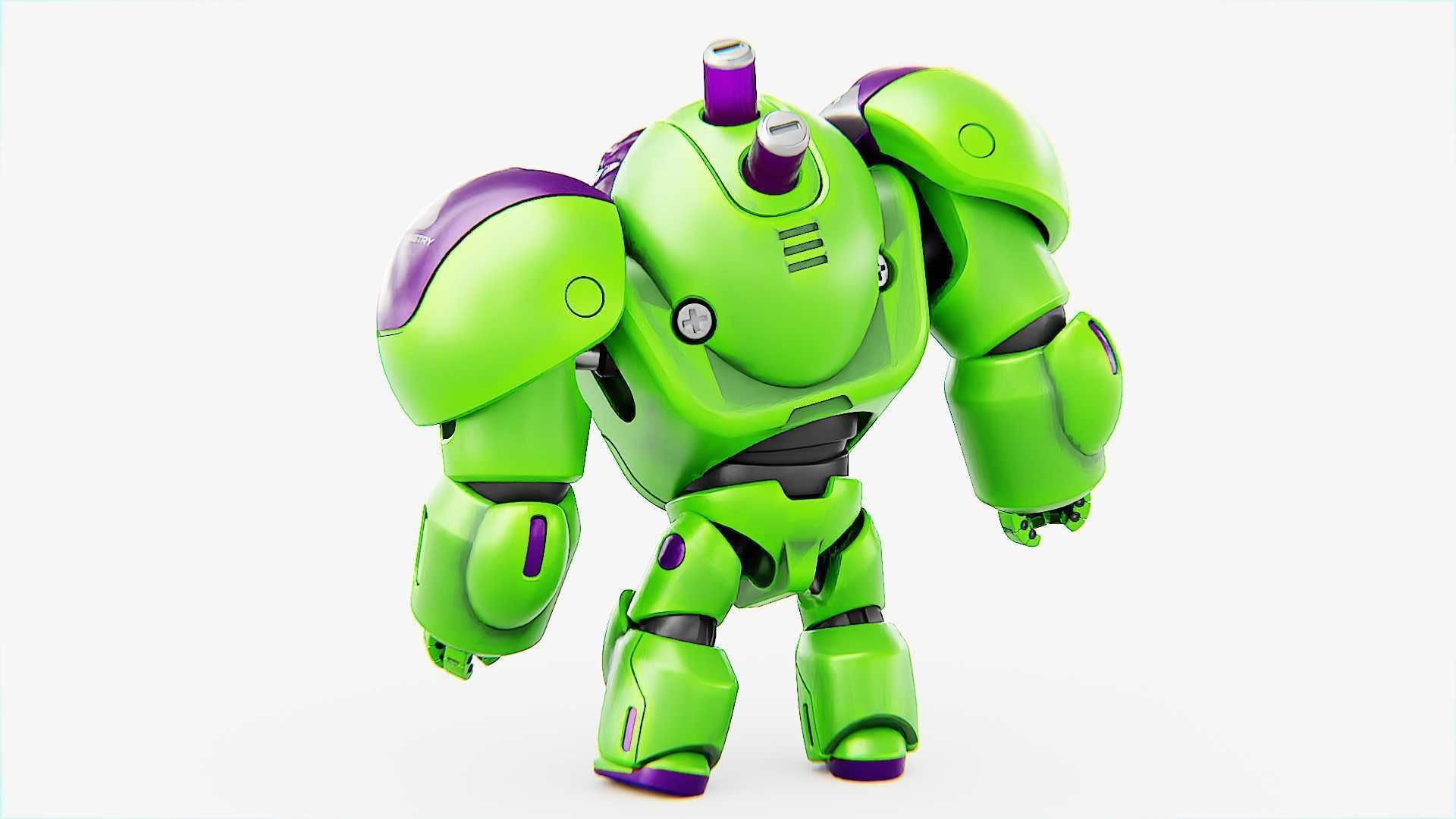 TOY BOT CYCLON RIGGED 3D model_6