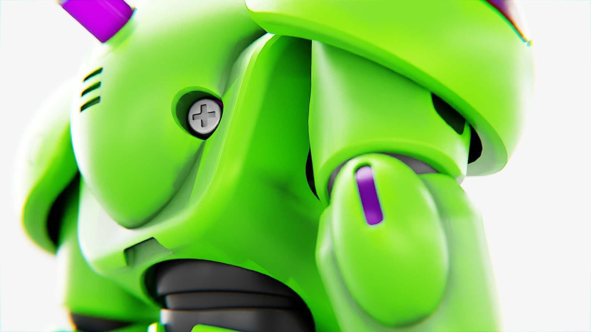 TOY BOT CYCLON RIGGED 3D model_16