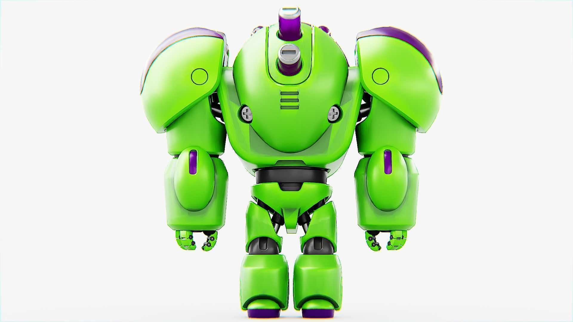 TOY BOT CYCLON RIGGED 3D model_30