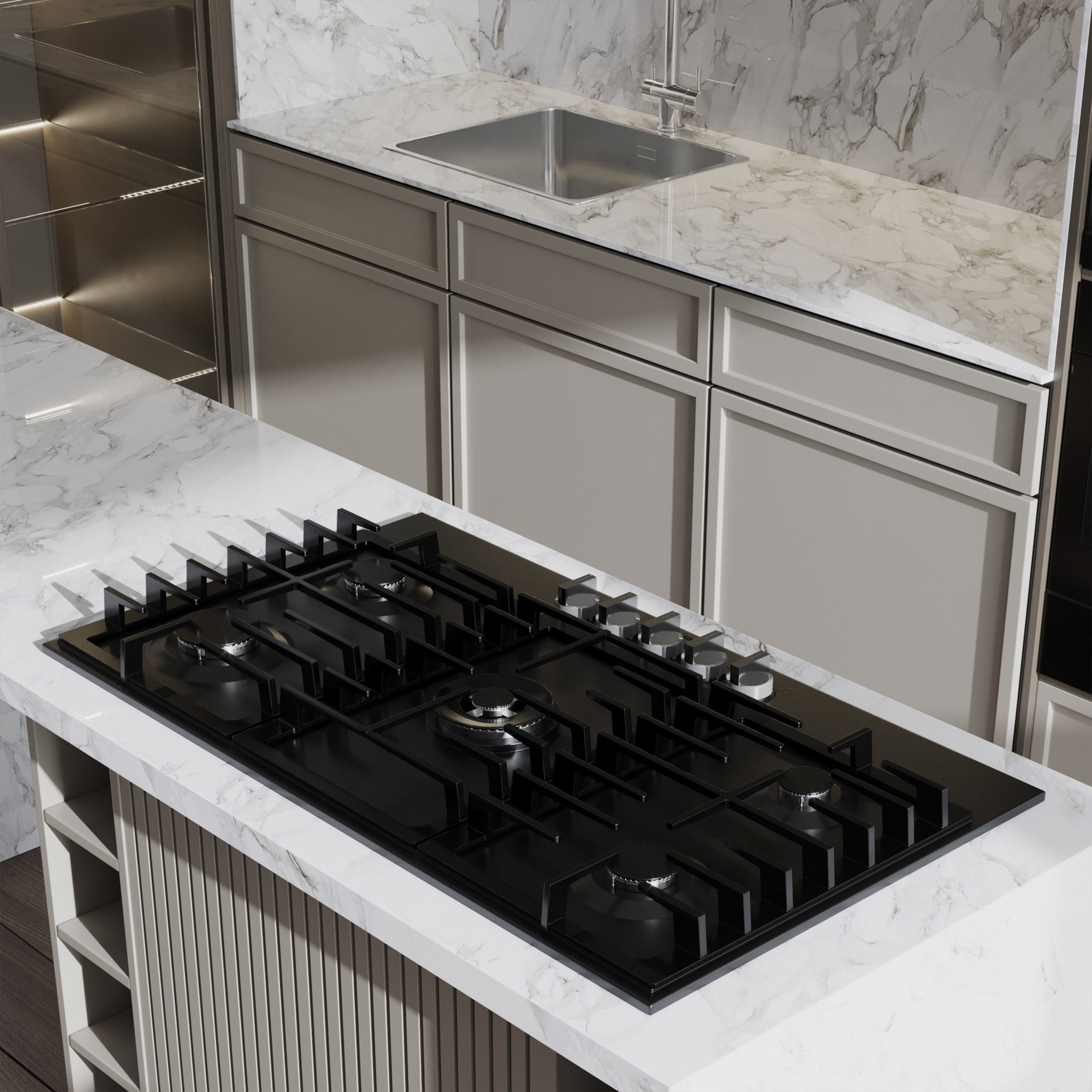 Kitchen Appliance Bosch  Kitchen No 46 Low-poly 3D model_3