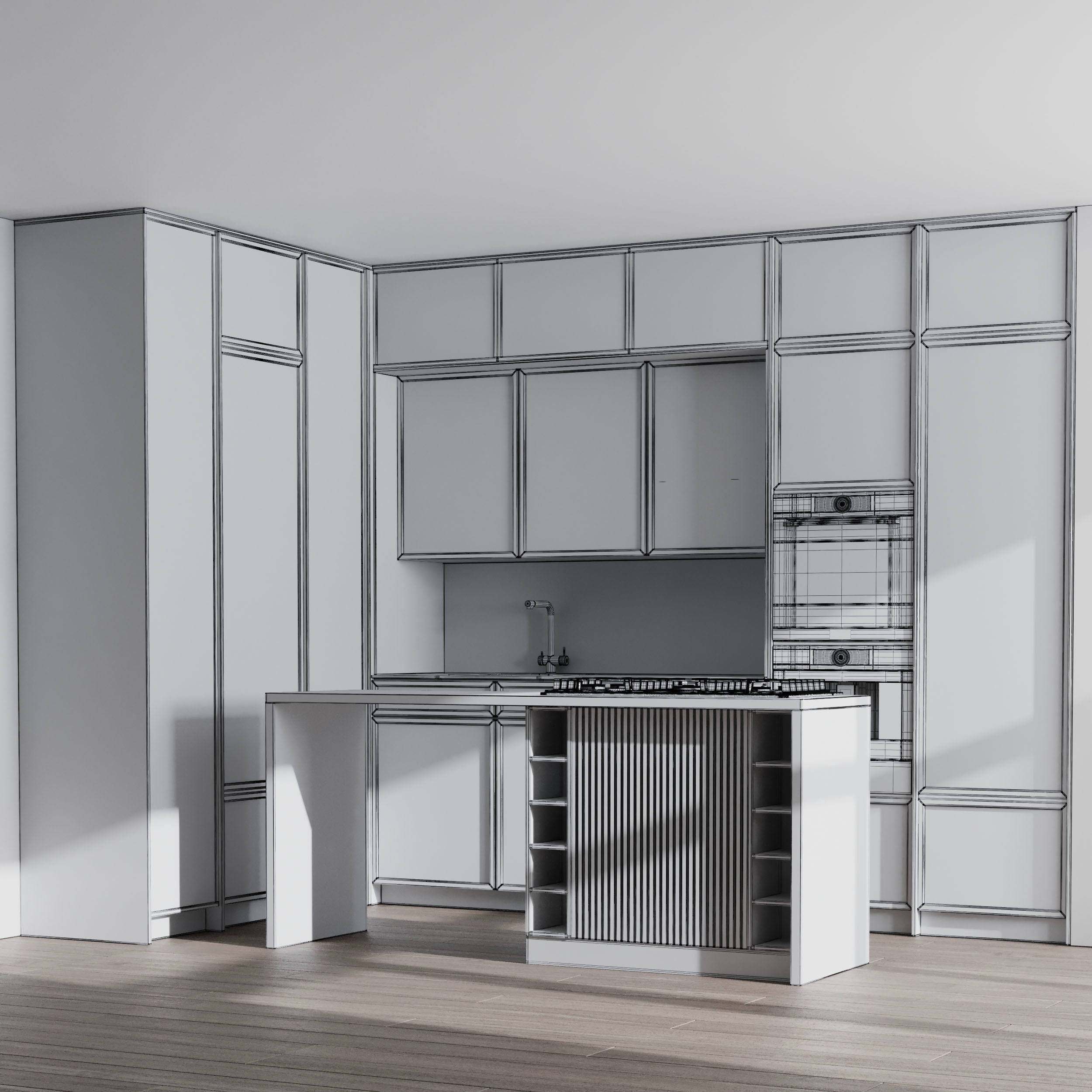 Kitchen Appliance Bosch  Kitchen No 46 Low-poly 3D model_5