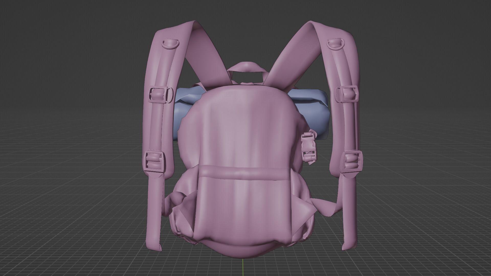 Outfit set with Backpack 3D model_30