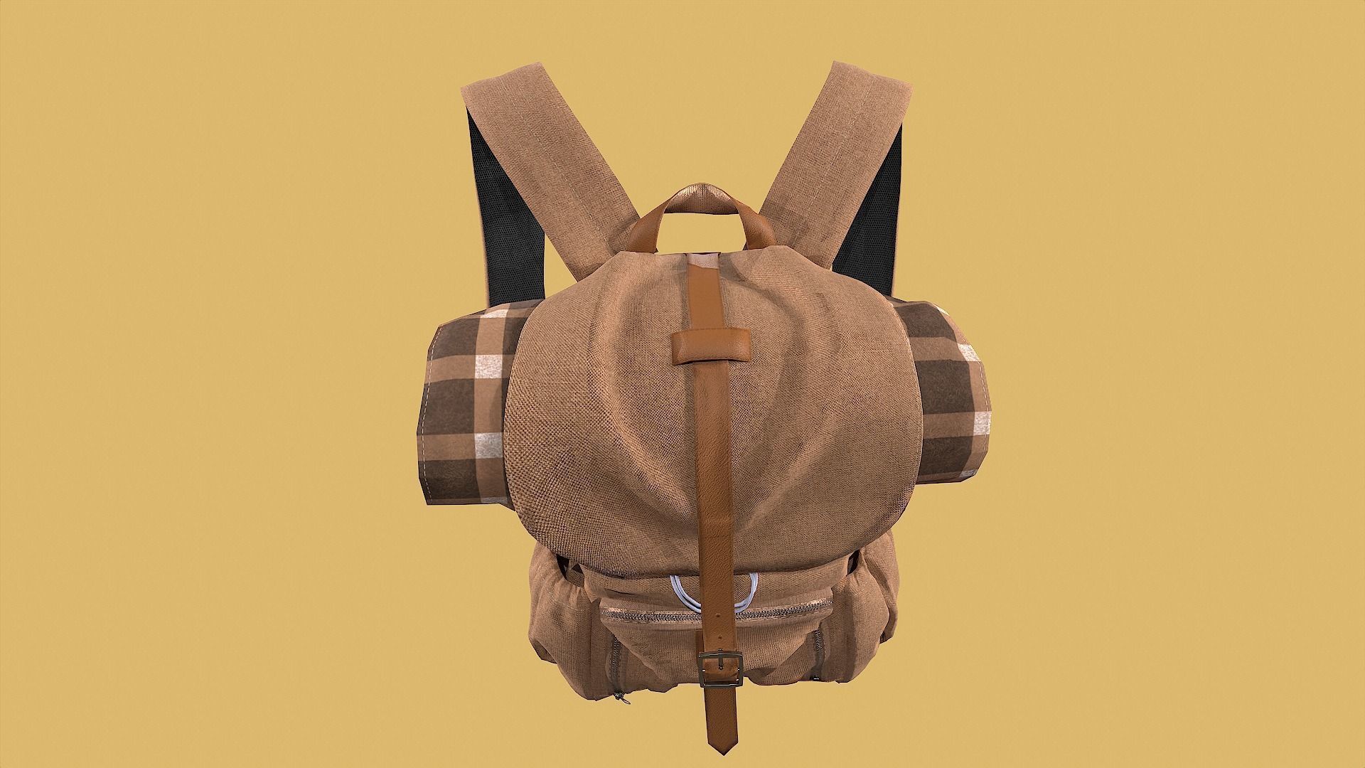 Outfit set with Backpack 3D model_23