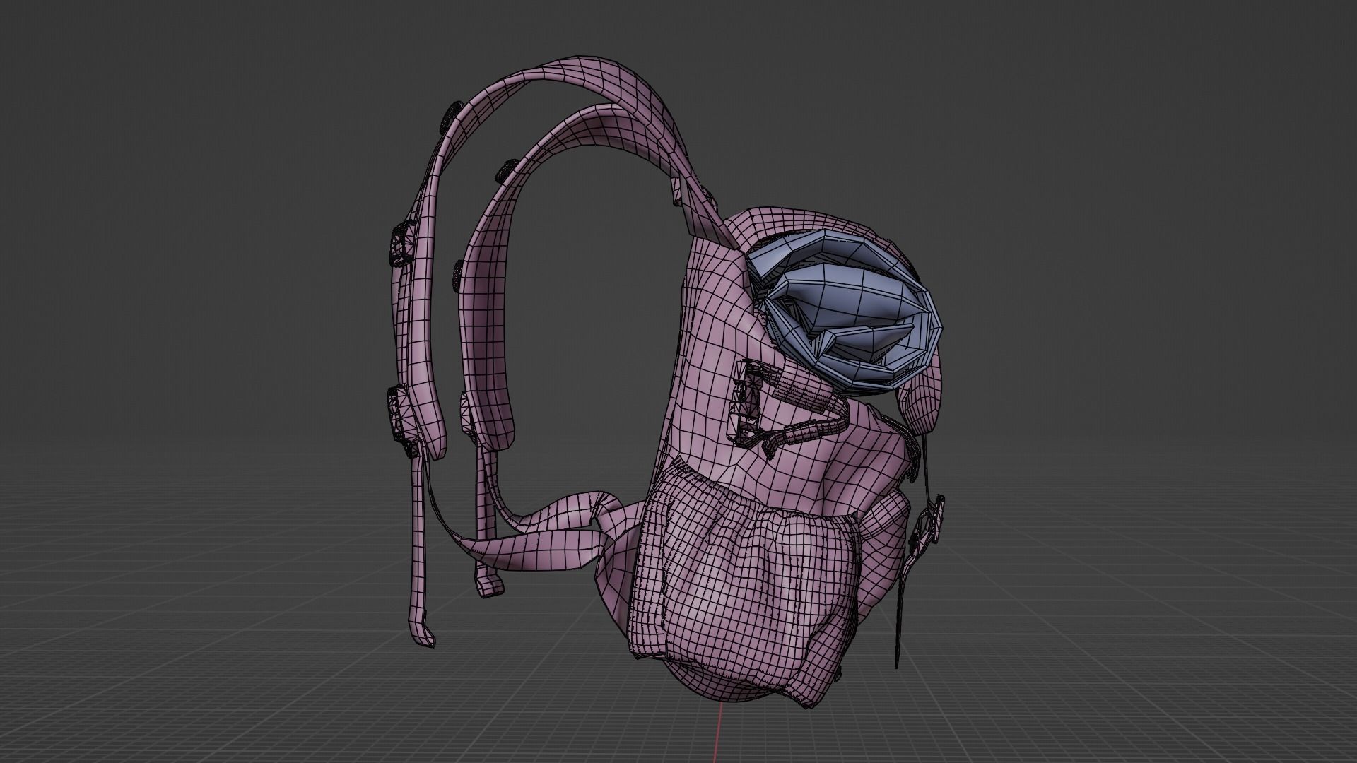 Outfit set with Backpack 3D model_34