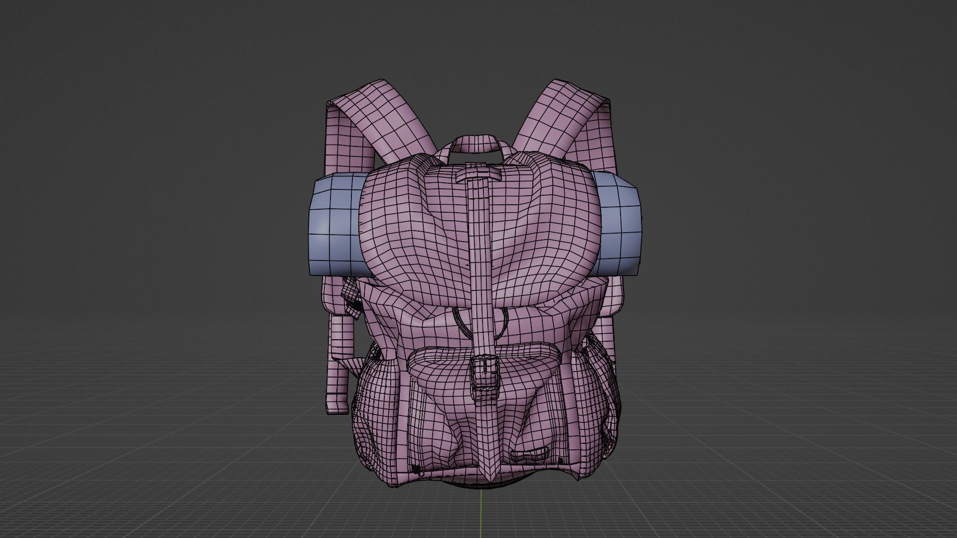 Outfit set with Backpack 3D model_31